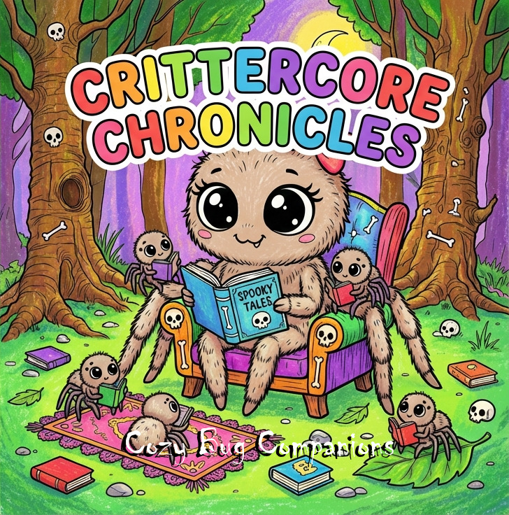 Crittercore Chronicles Kawaii Coloring Book Cover